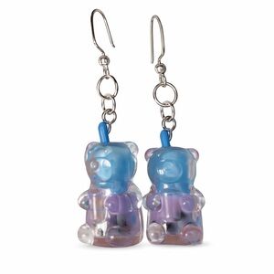 Cute Gummy‎ Bear Drink Drop Earrings Quirky Fun Playful Jewelry